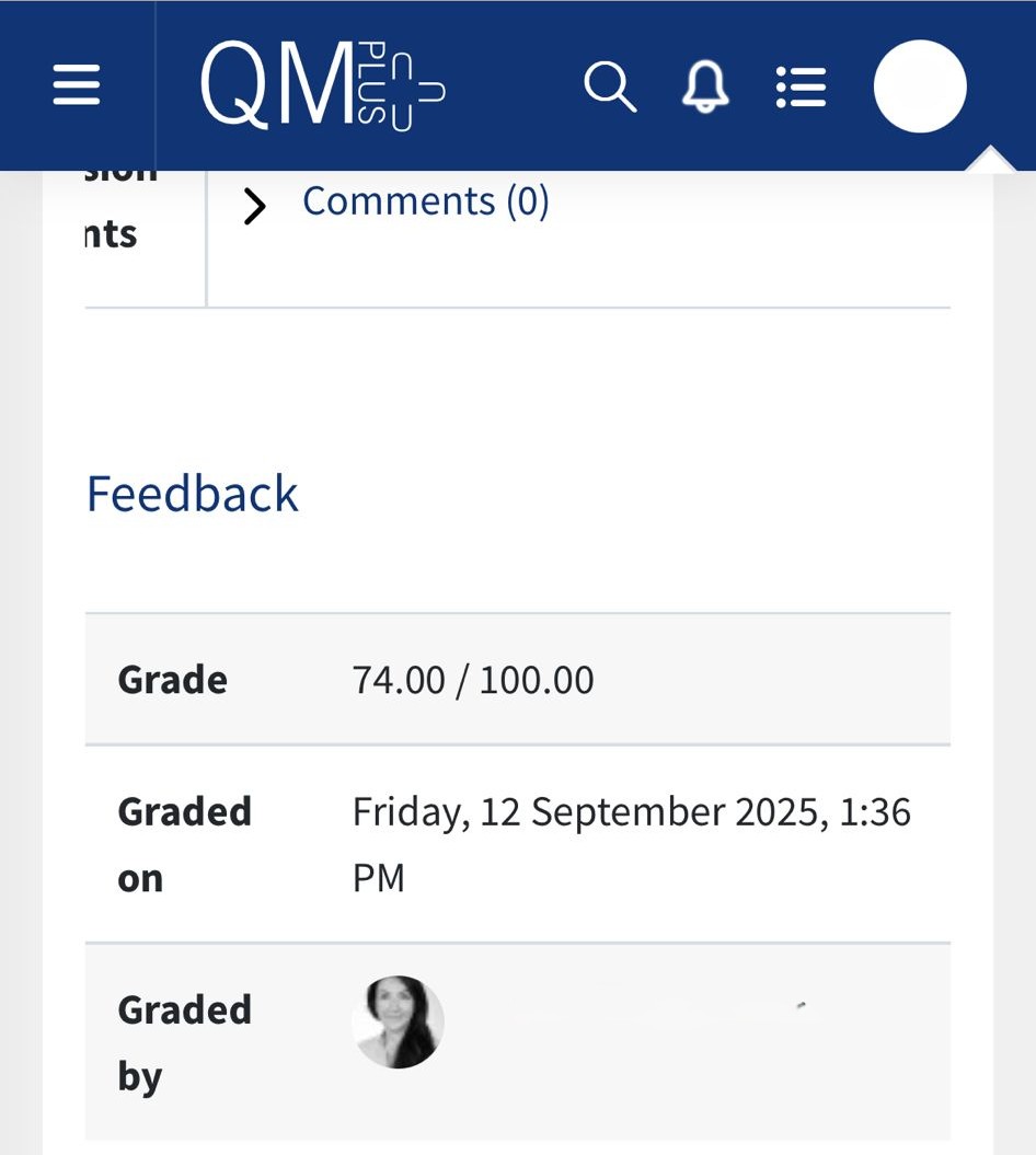 Professor's mark: 74%
